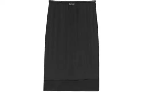 SAINT LAURENT Semmi-Sheer Midi Skirt