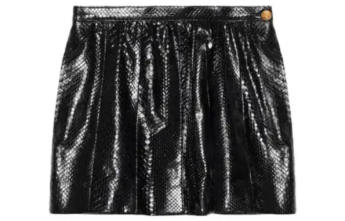 GUCCI Casual Short Skirts Women's Black Moderate Short Other