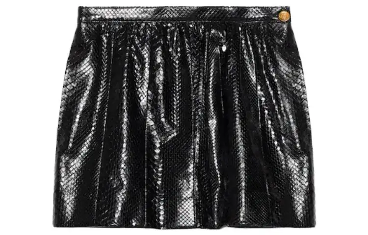 GUCCI Casual Short Skirts Women's Black Moderate Short Other