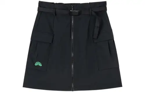 ANTA Life Collection Cargo Short Skirts Women's Black Moderate Short Cargo Skirt