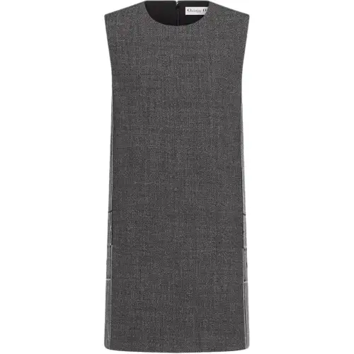 DIOR SS25 Sleeveless Dress Women's Gray