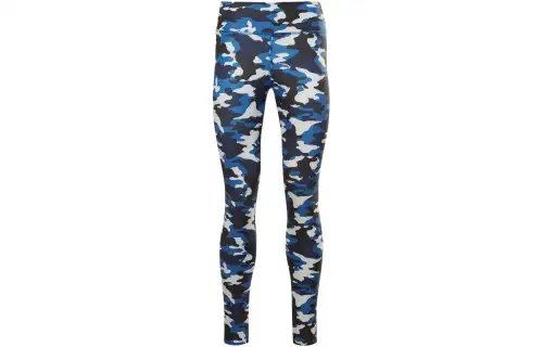 Reebok CYCLED Collection TS Lux Bold Tight Camo Sports Pants Women's Blue