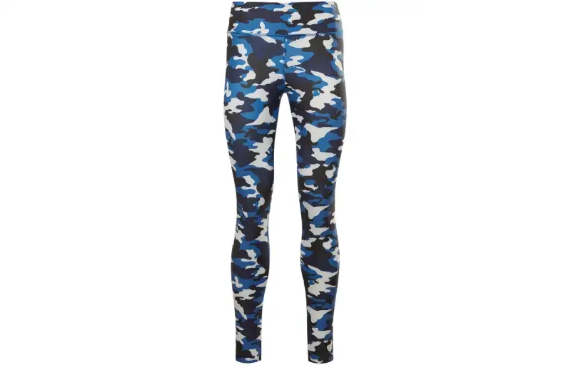 Reebok CYCLED Collection TS Lux Bold Tight Camo Sports Pants Women's Blue
