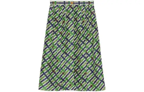 GUCCI SS23 Casual Long Skirt Women's Green
