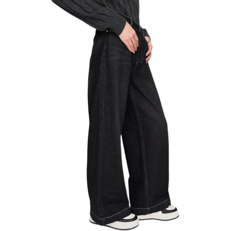 Lee Jeans Women's Black Moderate Wide Leg Pants