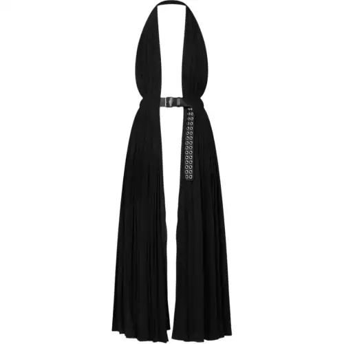 LOUIS VUITTON Belted Open Halter Dress