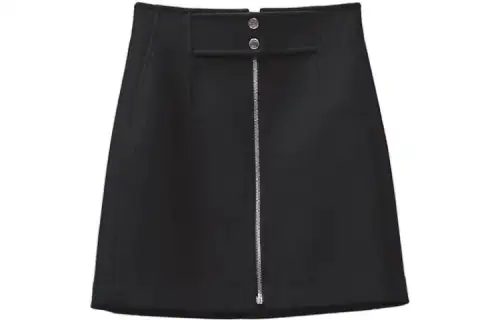 HERMES FW22 Casual Short Skirts Women's Black