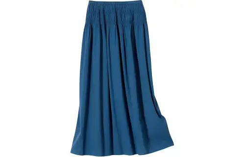 UNIQLO Casual Long Skirt Women's Blue Green