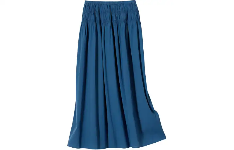UNIQLO Casual Long Skirt Women's Blue Green