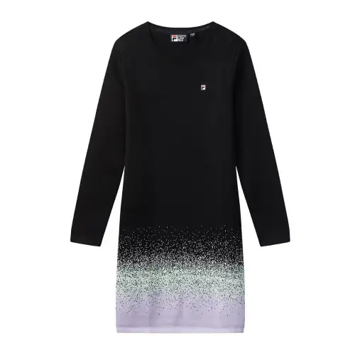 FILA Long Sleeved Dress Women's Jet Black BK