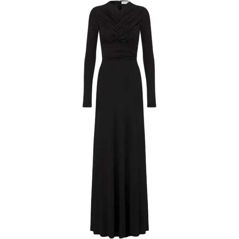 DIOR Long Sleeved Dress Women's Black