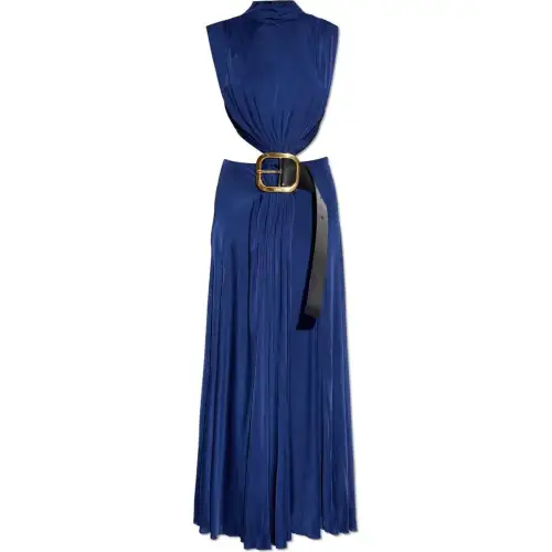 LOEWE Belted Back Slit Detailed Dress