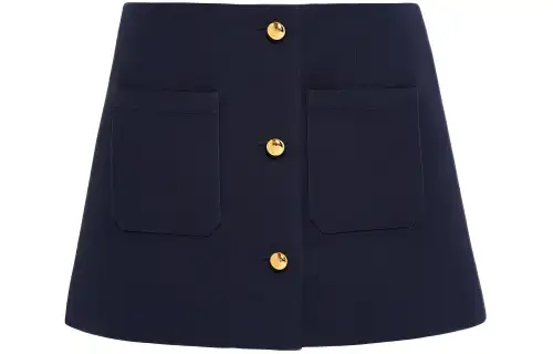 PRADA Button-Up Mini Skirt