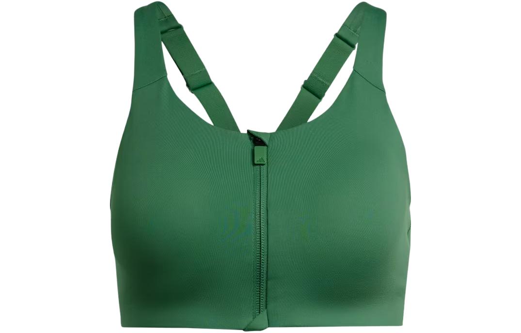Adidas TLRD IMPACT LUXE HIGH SUPPORT ZIP BRA Sports Underwear Women’s Green