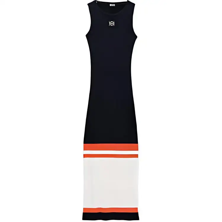 Loewe logo-embroidered midi dress