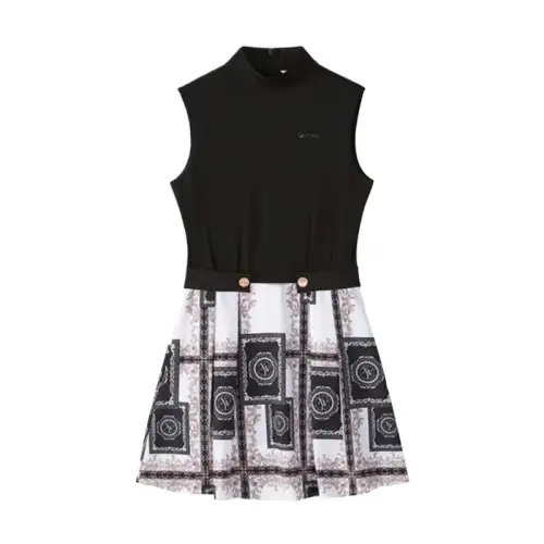 FILA Golf VERSAILLES COLLECTION Sleeveless Dress Women's Black