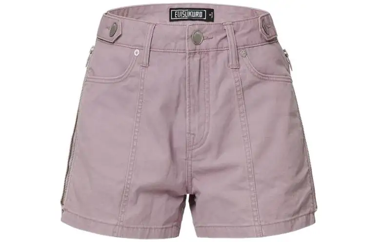EVISU SS22 Denim Shorts Women's Dark Purple