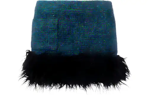 SAINT LAURENT Short Skirt Women's Blue