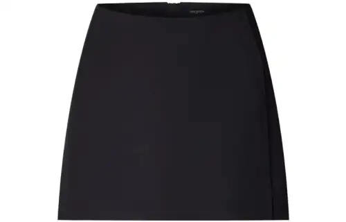 LOUIS VUITTON Casual Short Skirts Women's Black Moderate Short Miniskirt