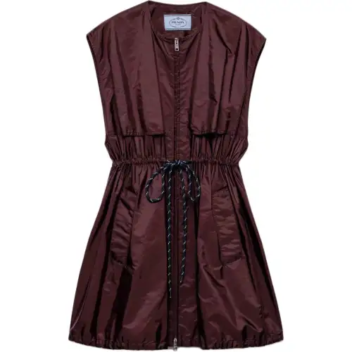 PRADA Re Nylon Zipped Mini Dress