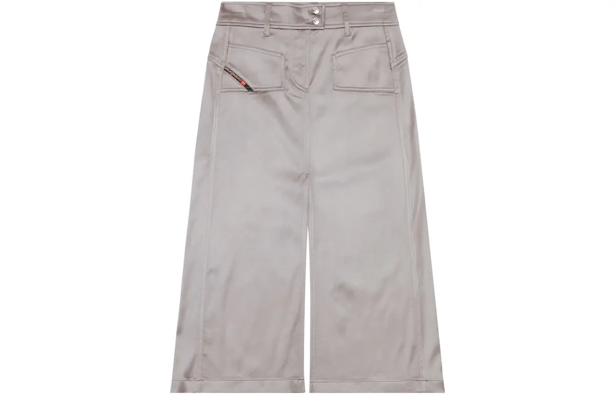 DIESEL Casual Long Skirts Women's Gray Moderate Mid-Length Other