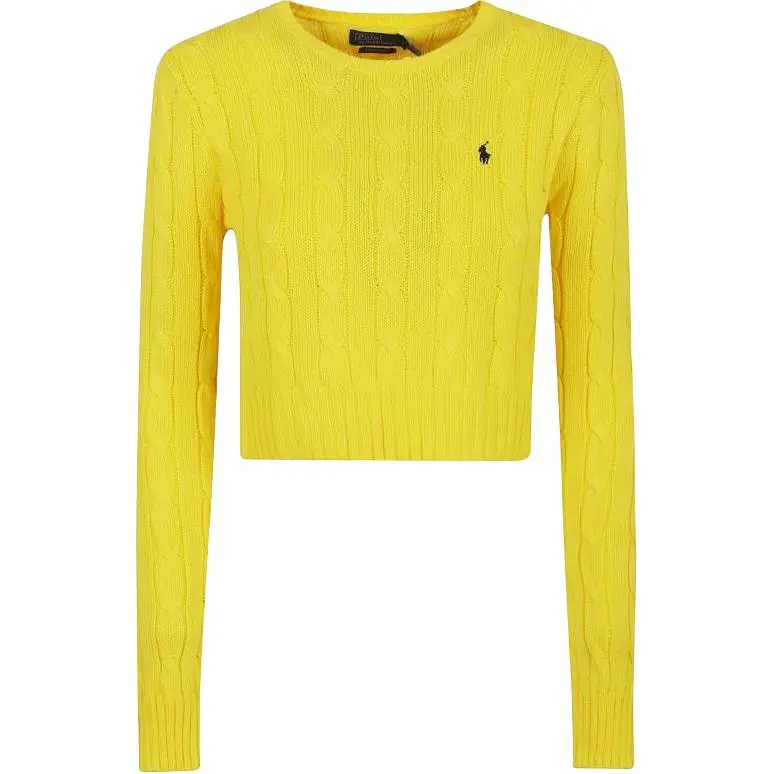Polo Ralph Lauren Cable Knit Cropped Jumper