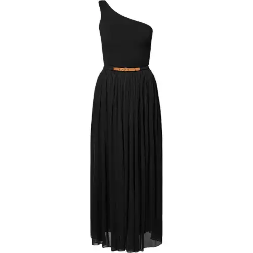 LOUIS VUITTON Asymmetrical Belted Dress