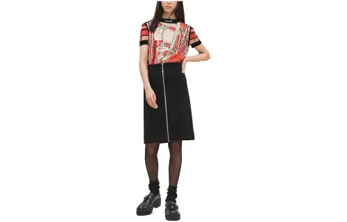 HERMES SS23 Casual Long Skirt Women's Black