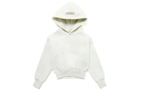 Fear of God Essentials Innersect Limited Kids Pullover Hoodie Mozzarella FW21 Series Children's Clothing Solid Color Hooded Loose Casual Sweatshirt Boys and Girls Cheese Color