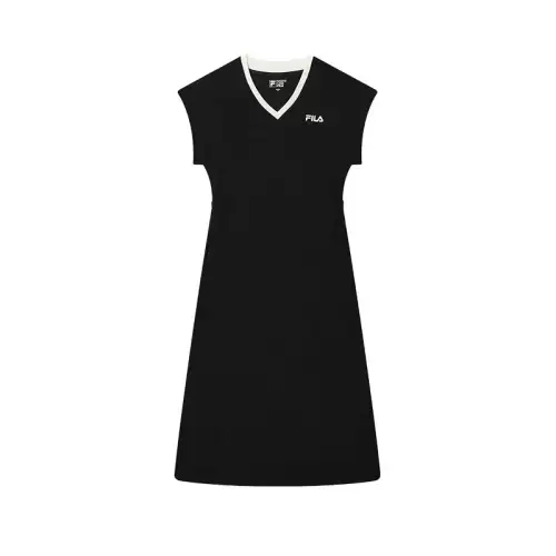 FILA Heritage Sleeveless Dress Women's Jet Black BK