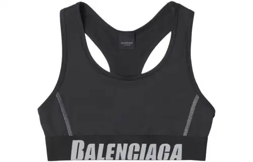 Balenciaga Logo Detailed Sporty Bra