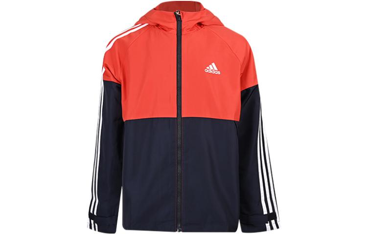 Женская куртка adidas с капюшоном (синяя)