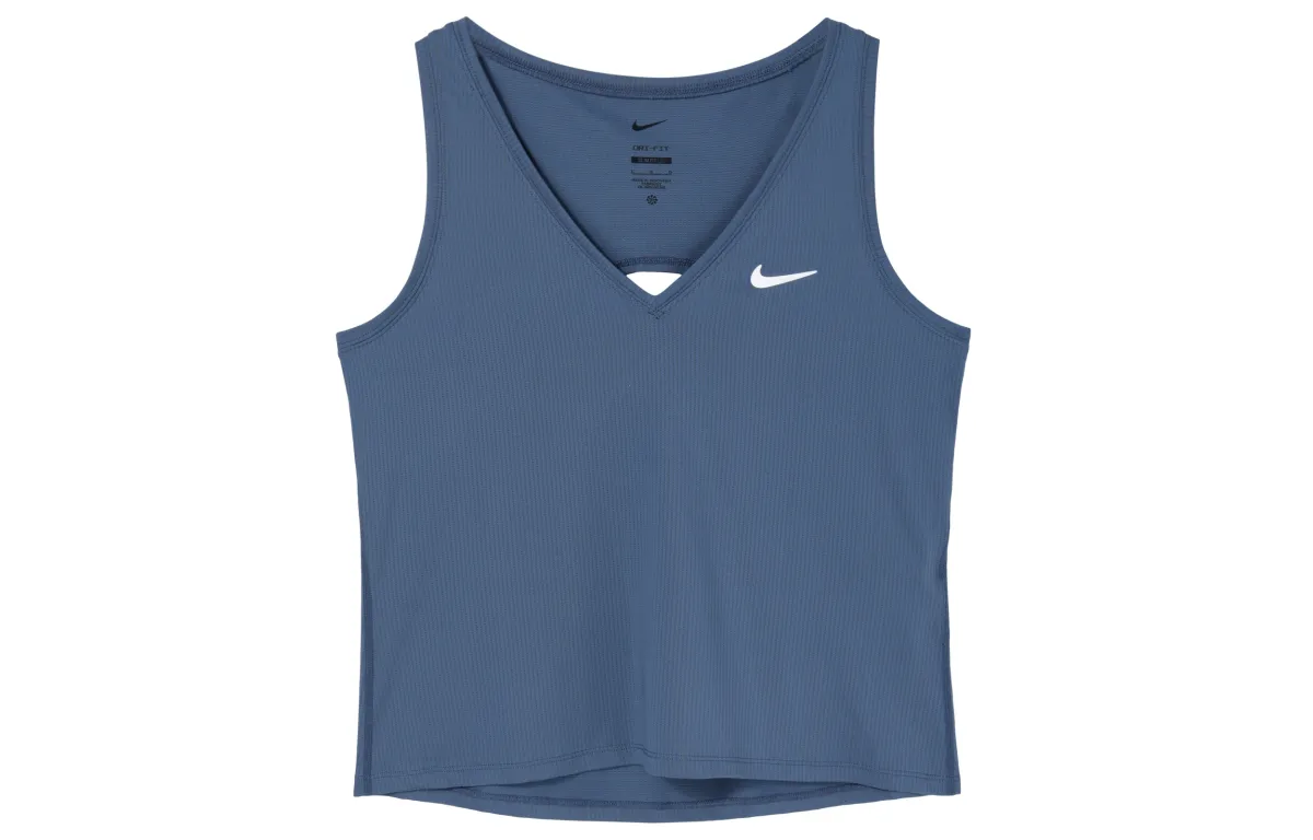 Nike Sleeveless Sports Shirts Women's Fen Blue Racerback