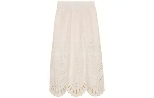 GUCCI SS23 Casual Long Skirt Women's White