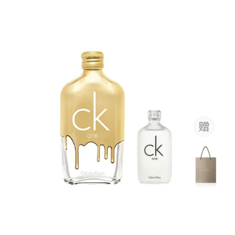 CALVIN KLEIN CK One Perfume Shiny Gold Limited Edition Perfumes Eau De Toilette Mixed 15ml+100ml