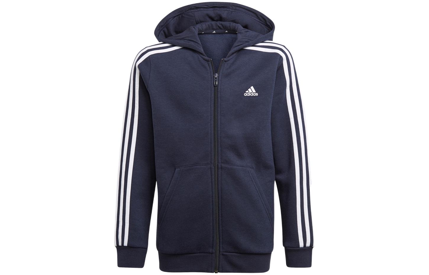 Мужская куртка adidas Striped Logo (синяя)