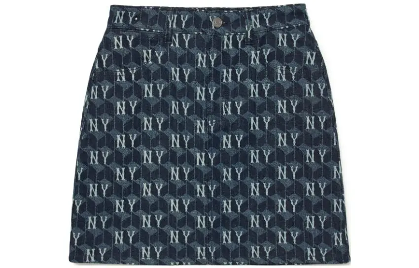 MLB Denim Short Skirts Women's Blue