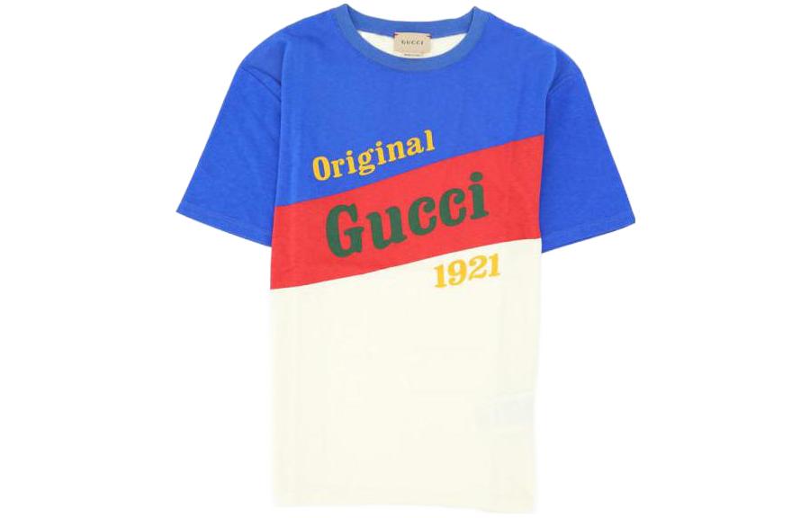 Мужская футболка Gucci (синяя)