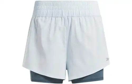 Reebok WOR RUN 2 In 1 SHORT Sports Shorts Women's Light Blue