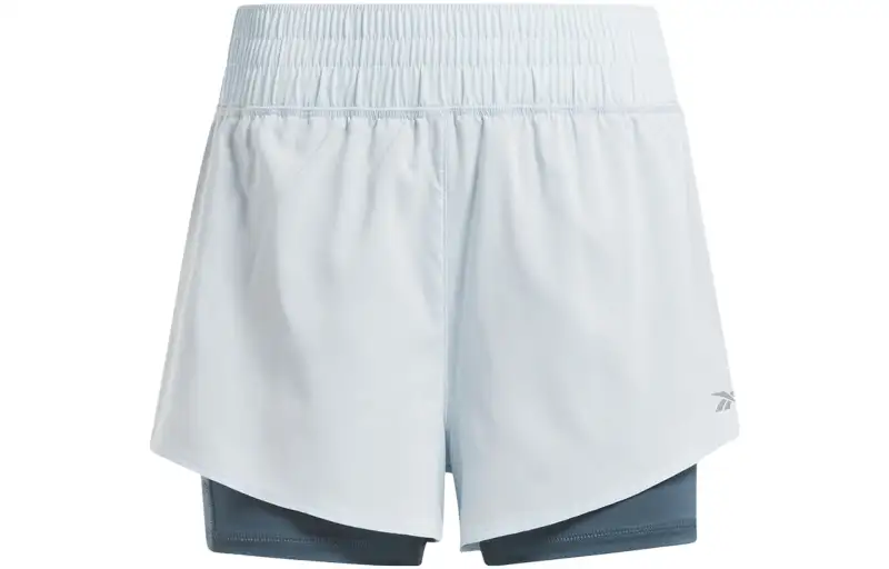 Reebok WOR RUN 2 In 1 SHORT Sports Shorts Women's Light Blue