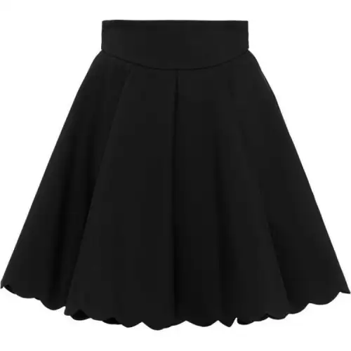 MIU MIU Casual Short Skirts Women's Black Moderate Short A Line Skirt