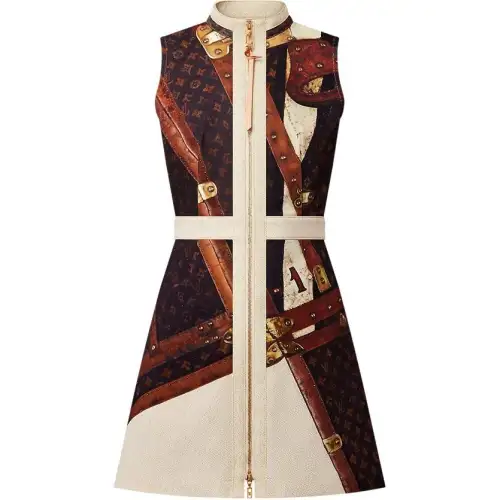 LOUIS VUITTON Denim Lv Trunk Dress