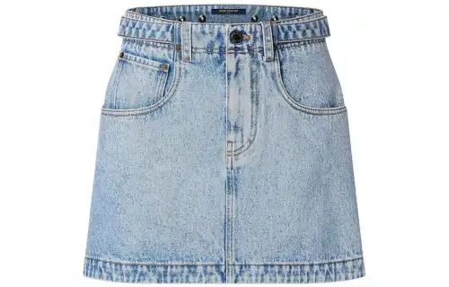 LOUIS VUITTON FW23 Denim Short Skirts Women's Blue