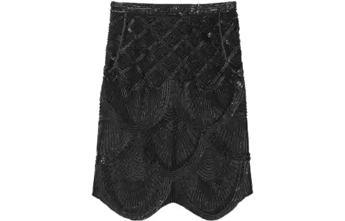 SAINT LAURENT Casual Long Skirts Women's Black Moderate Mid Length A Line Skirt