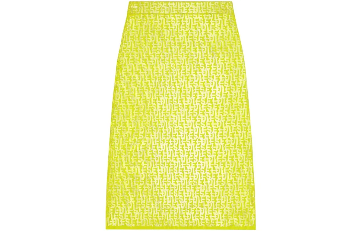 DIESEL M-Ikaria Monogram-print Knitted Midi Skirt
