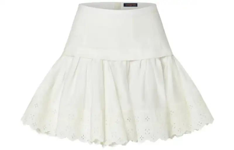 LOUIS VUITTON New Quarterly Products Of LV Casual Short Skirts Women's White Moderate