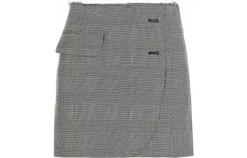 Vetements Casual Short Skirts Women's Gray