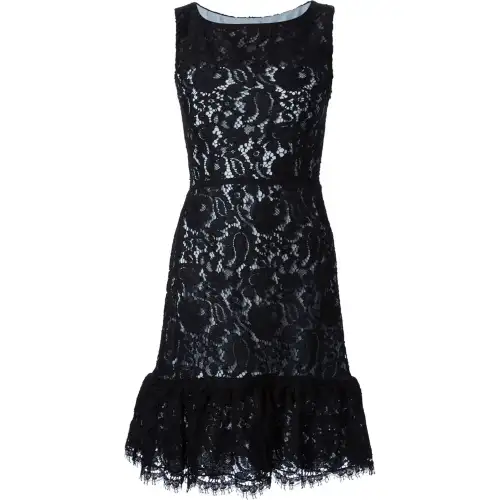 Balenciaga Sleeveless Lace Mini Dress