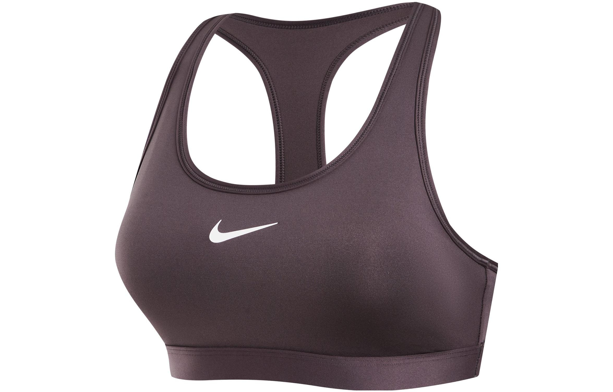 Женский спортивный топ Nike Swoosh (серый)