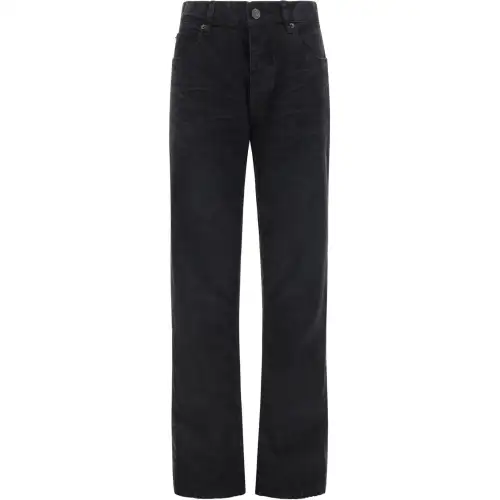 Balenciaga Low Waist Straight Pants Black